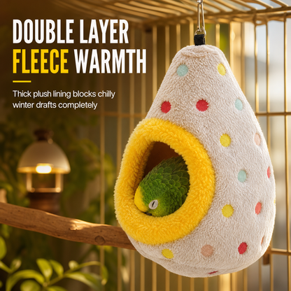 🎁2026 New Arrivals 50% OFF💥✨Double Layer Fleece Bird Hammock, Hanging Enclosed Nest Cave For Small Birds🥚