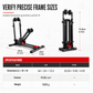 Foldable Bicycle Floor Parking Stand Double Pole U Shaped Bike Display Rack for Road and Mountain Bikes