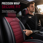🚗 Universal Full-Coverage Leather Car Seat Covers – All-Season Protection & Stylish Stripe Design ✨