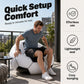 Inflatable PVC Soccer-Shaped Sofa