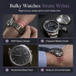 ⏳🔥LIMITED-TIME 50% OFF! ⏰Men's Tonneau Quartz Chronograph Watch – Skeleton Flywheel Dial, Moon Phase Calendar & Silicone Strap, Stylish Men's Wristwatch⌚️
