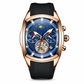 ⏳🔥LIMITED-TIME 50% OFF! ⏰Men's Tonneau Quartz Chronograph Watch – Skeleton Flywheel Dial, Moon Phase Calendar & Silicone Strap, Stylish Men's Wristwatch⌚️