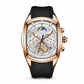 ⏳🔥LIMITED-TIME 50% OFF! ⏰Men's Tonneau Quartz Chronograph Watch – Skeleton Flywheel Dial, Moon Phase Calendar & Silicone Strap, Stylish Men's Wristwatch⌚️