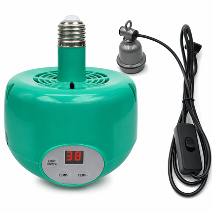 ⏳Time-Limited Special⏰Intelligent Temperature Control Brooder Heater – Fan Forced Livestock Heat Lamp for Chicks, Piglets, Sheep & Farm Animals