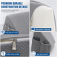 ⏳🔥LIMITED-TIME 50% OFF! ⏰Triangular Headboard Wedge Pillow with Side Pocket