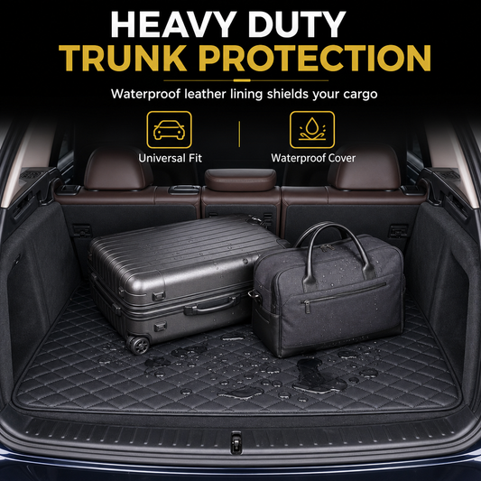 🚗 50% OFF! 🧳 PVC Leather Trunk Mat – Waterproof, scratch-resistant & 100x70cm ✨