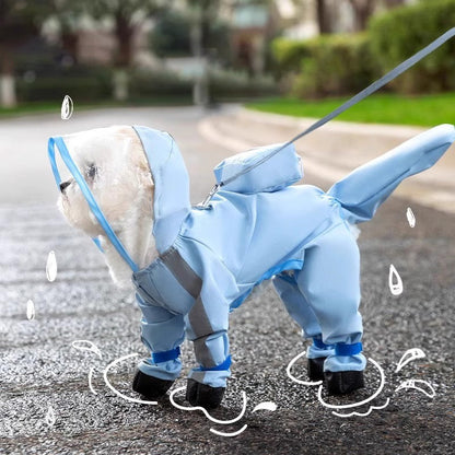 🔥50% OFF!!📢🐾 Cute Full-Wrap Pet Rain Coat with Mask – Waterproof, Windproof & Full Coverage, Keep Your Pet Dry on Rainy Walks ✨