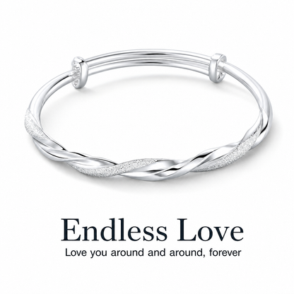 Elegant Solid Mobius Loop Fashion Jewelry Birthday Gift for Women