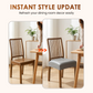 ⏳🔥LIMITED-TIME 50% OFF! ⏰🪑 Waterproof Stretch PU Leather Dining Chair Seat Cover 💧