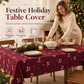 📢📢50% OFF !! ⏰Printed Christmas Tablecloth Festive Holiday Party Table Cover for Home Decoration