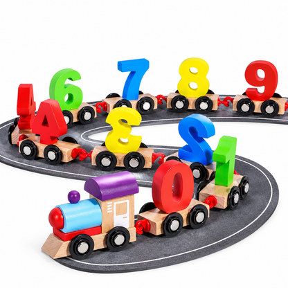 🚂 50% OFF! 🧲 Magnetic Wooden Number Train – Counting & pretend-play fun ✨