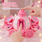 Pink Kids Makeup Kit for Girls Childrens Cosmetics Toy Set with Makeup Box Birthday Gift for Little Princess