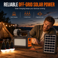 Portable Solar Emergency Radio with Bluetooth Speaker Flashlight and 5V Charging