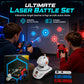 Kids Infrared Laser Battle Toy Gun Set with 2 Mini Pistols and 1 Projector featuring Sound and Light